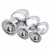 Akstore Jewelry Design Stainless Steel Butt Plug Set White