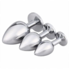 Akstore Light Green Jewelry Design Stainless Steel Butt Plug Set bottom