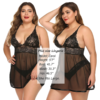 Avidlove Lace Babydoll Lingerie Set plus size