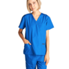 Dagacci Medical Uniform Unisex Scrubs front closeup