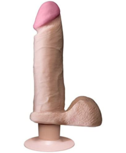 Doc Johnson The Realistic Cock ULTRASKYN Vibrating 8 Inch Dildo