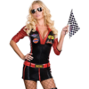 Dreamgirl 6477 Race Car Driver Girl Costume closeup