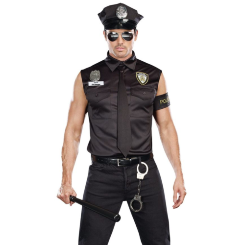 Dreamgirl Men's Dirt Cop Officer Ed Banger Costume
