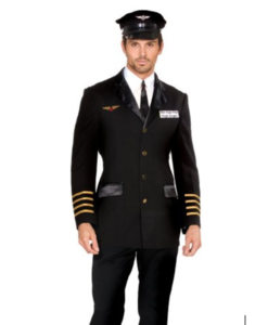 Dreamgirl Men's Mile High Pilot Hugh Jordan Costume