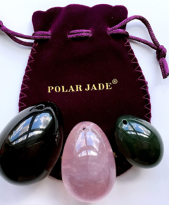 Drilled Gemstone Yoni Eggs by Polar Jade