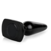 Healthy Vibes Medium Smooth Black Butt Plug