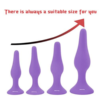 Hisionlee 4pcs Anal Plug Set Purple sizes