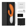 LELO INA 2 Orange Luxury Rabbit Vibrator box contents