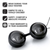 LELO Luna Beads Noir Luxury Ben Wa Balls features