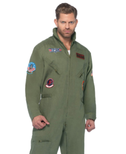 Leg Avenue Men's Top Gun Flight Suit Costume
