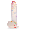 Louviva Clear Confetti Dildo