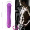 Louviva Realistic Dildo Vibrator size