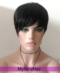 MyNiceHair 100% Pure Human Hair Bob Short Wig