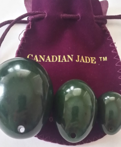 Nephrite Jade Drilled Yoni Eggs