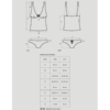 Obsessive Fiorenta Sheer Tempting Top and Shorties Set size chart