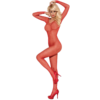 Obsessive Long Sleeved Crotchless Bodystocking N109 red side