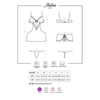 Obsessive Maidme Chemise and Thong size chart