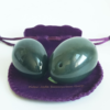Polar Jade Nephrite Jade Eggs 2 Pcs Set