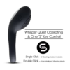 SVAKOM Tyler Vibrating Cock Ring Black whisper quiet