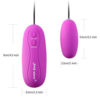 Sexy Slave Wired Remote Control Bullet Vibrators dimensions