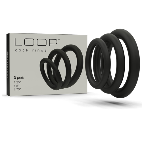 Super Soft Black Cock Ring Set
