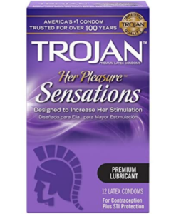 Trojan Her Pleasure Sensations Condoms 12 Count
