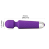 Yarosi Powerful Cordless Wand Massager dimensions