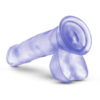 B Yours Realistic Clear Glitter Dildo back