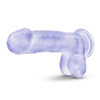 B Yours Realistic Clear Glitter Dildo front